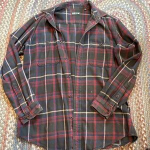 Orvis Men's Dark Plaid Button Down Shirt